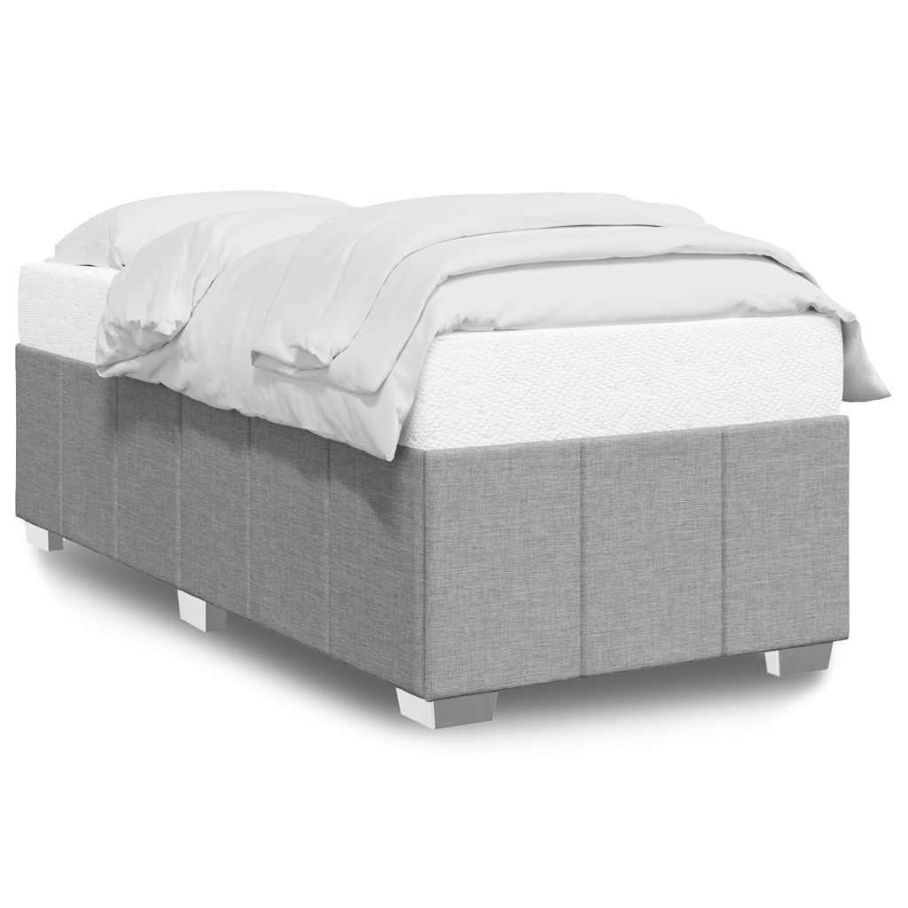vidaXL Bed Frame Box Spring Base Upholstered Home Bedroom Furniture Fabric-2
