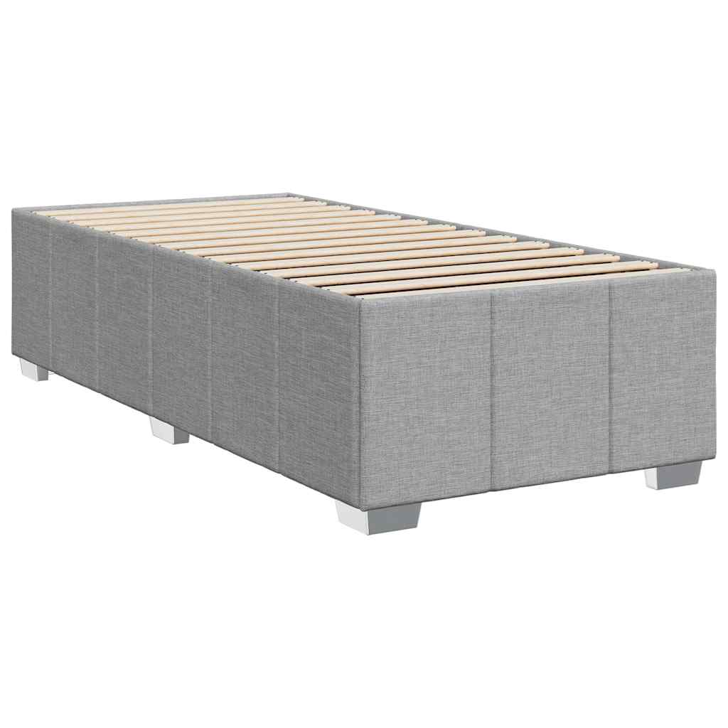vidaXL Bed Frame Box Spring Base Upholstered Home Bedroom Furniture Fabric-1