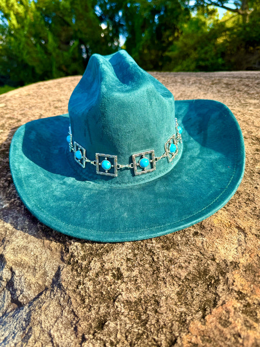 Premium Parly Suede pinched Cowboy Hat-0