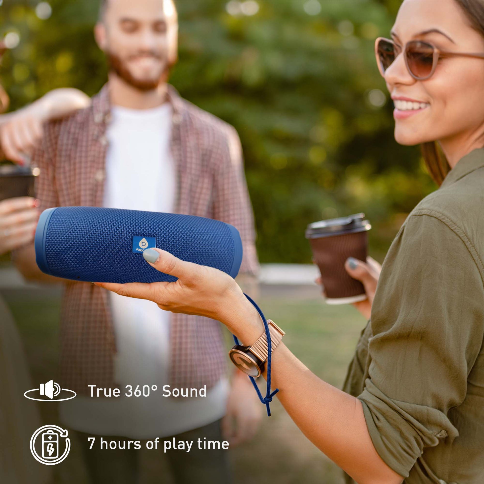 Pursonic Wireless Audio & Smart Tracking Essentials – Speaker and Purtag Bundle-1