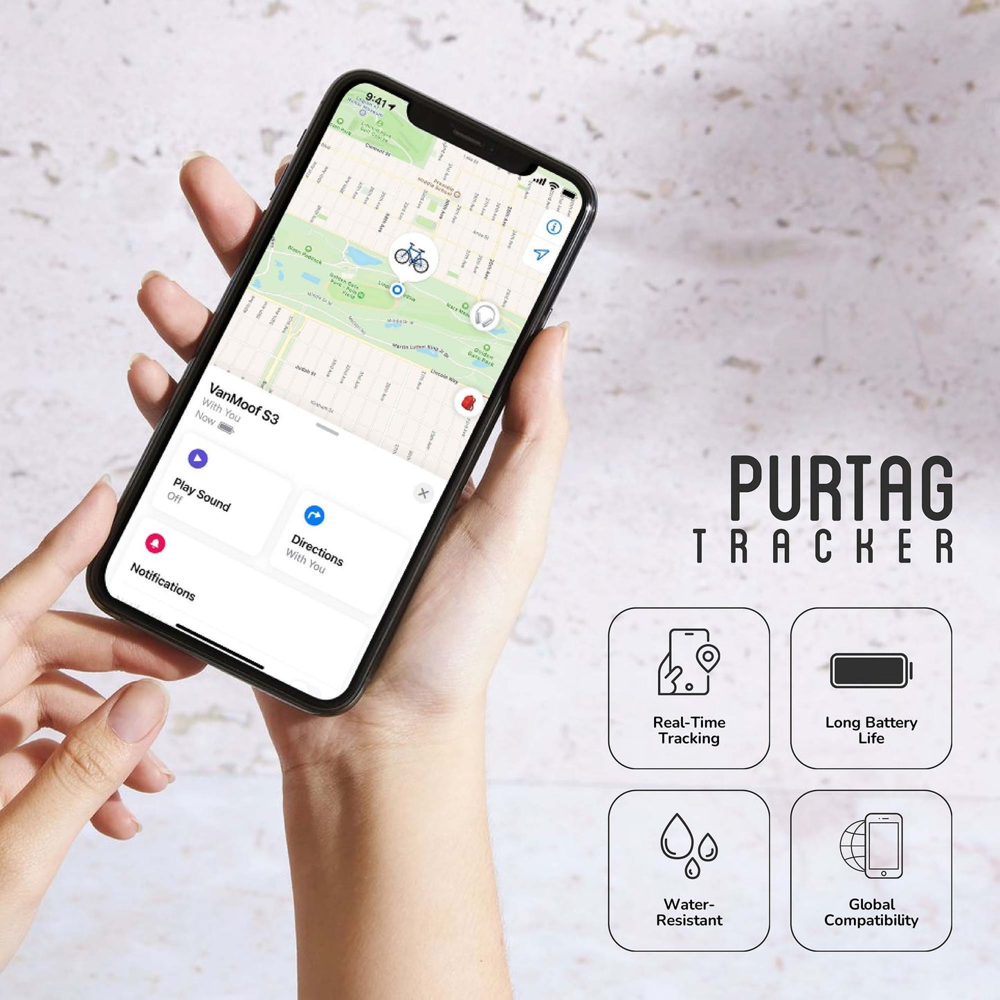Pursonic Wireless Audio & Smart Tracking Essentials – Speaker and Purtag Bundle-2