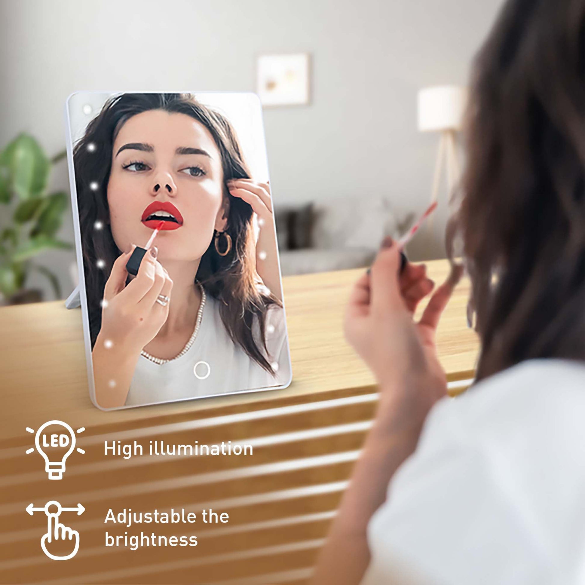 Pursonic Beauty Essentials Self-Care Bundle – Studio Brush Set, Touchscreen Vanity Mirror, Blenders, and Sheet Masks Collection-1
