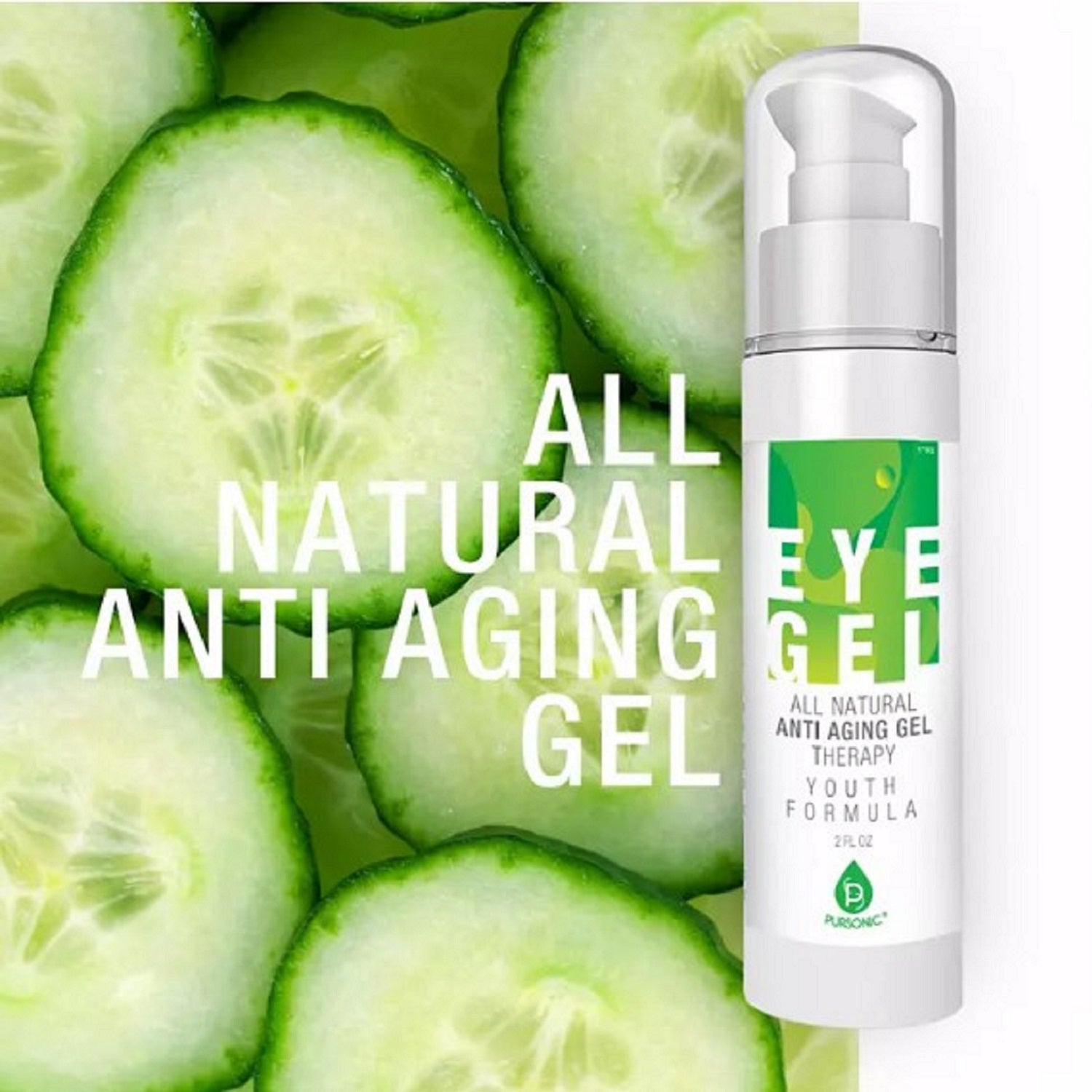 All  Natural Professional Anti Aging Eye Gel 2 Oz-1