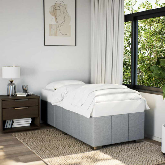 vidaXL Bed Frame Box Spring Base Upholstered Home Bedroom Furniture Fabric-0