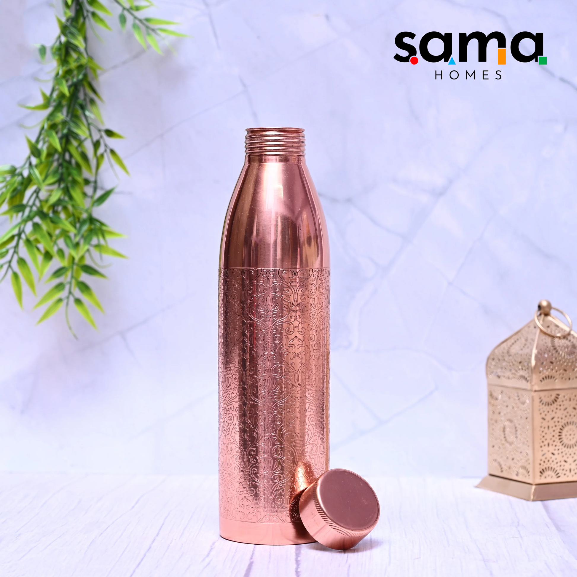 Handcrafted Copper Bottle for Health | Leakproof, Durable, and Elegant-1